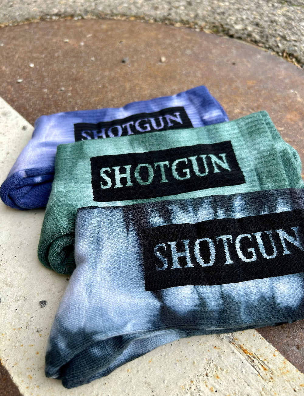Shotgun Batik Socken 3er-Pack | Block Logo