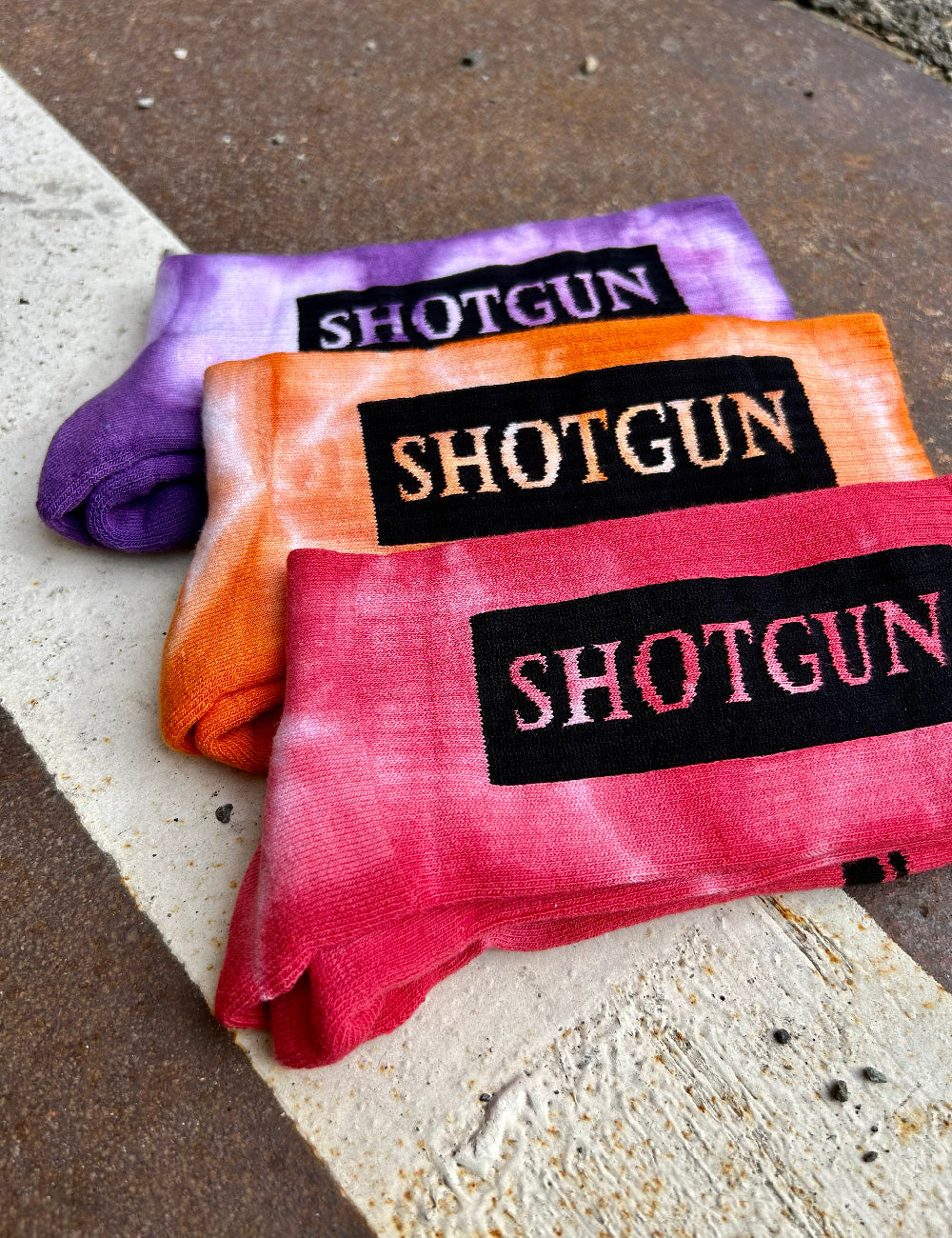 Shotgun Batik Socken 3er-Pack | Block Logo