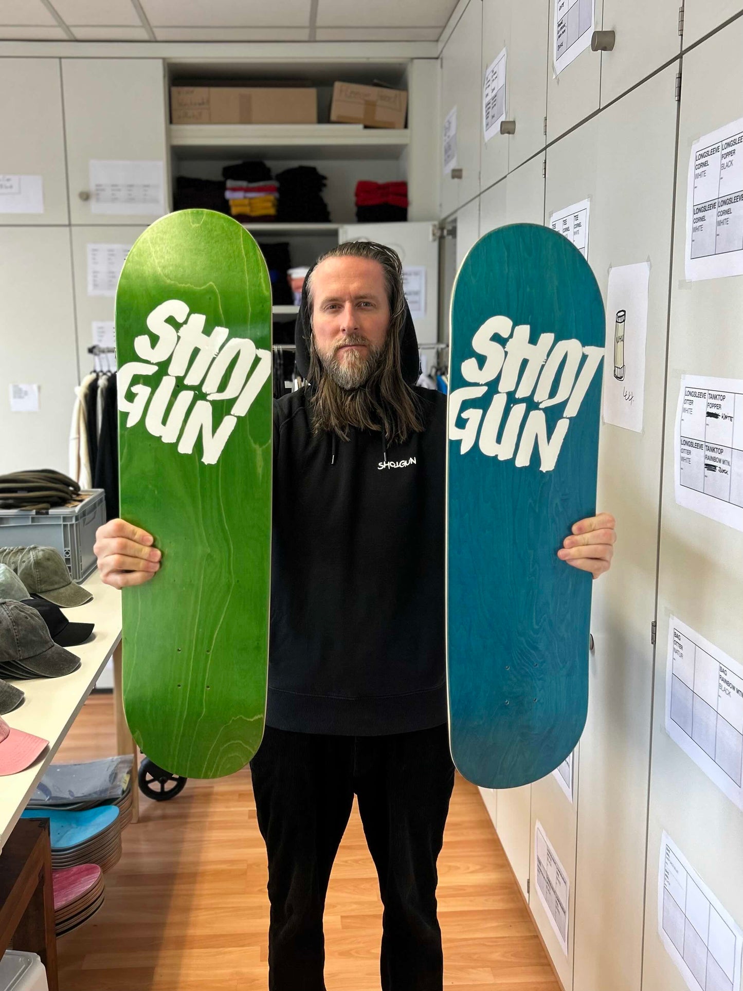 Shotgun Skateboard Deck | Block Logo