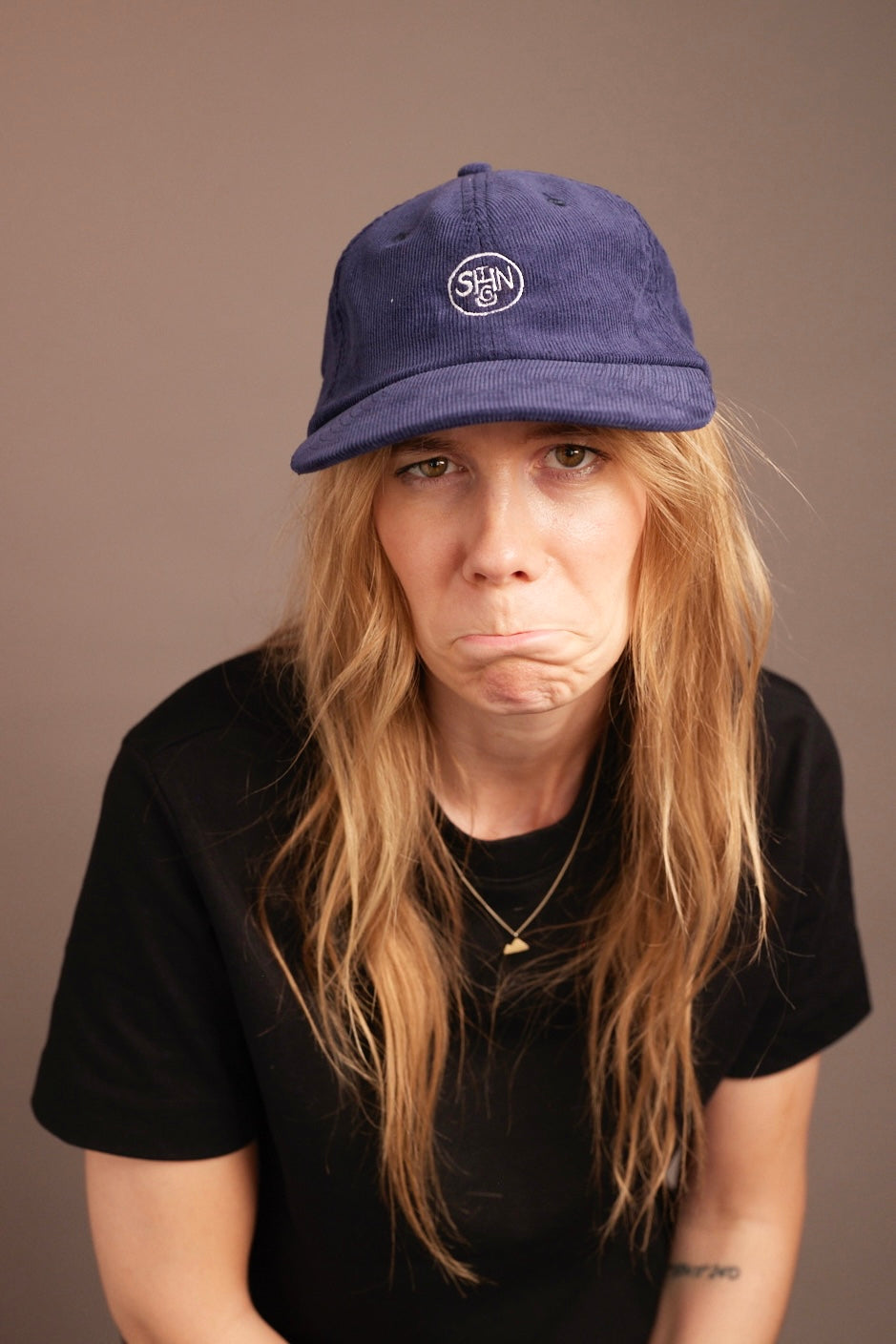 Casquette en denim rétro Shotgun | Jusqu'au bloc