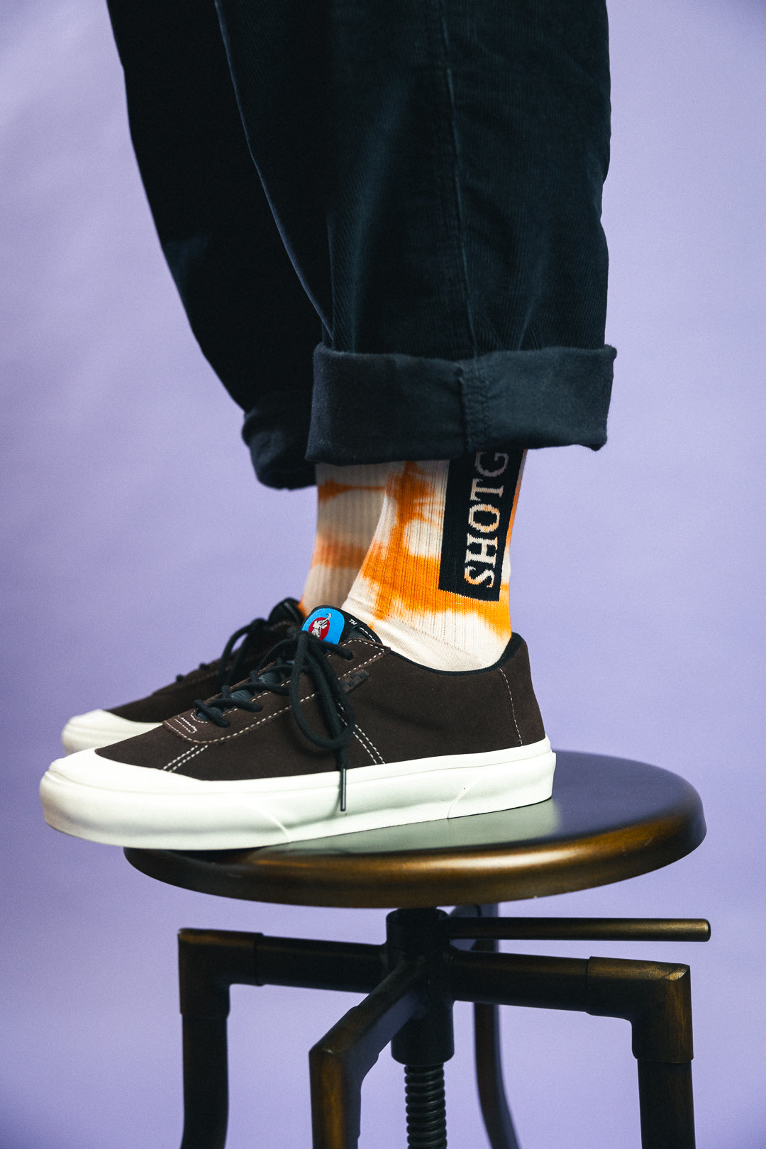 Shotgun Batik Socken | Block Logo
