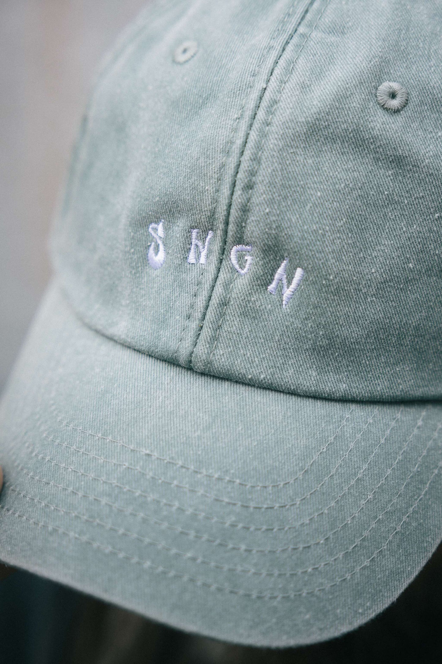 Casquette en denim rétro Shotgun | Jusqu'au bloc