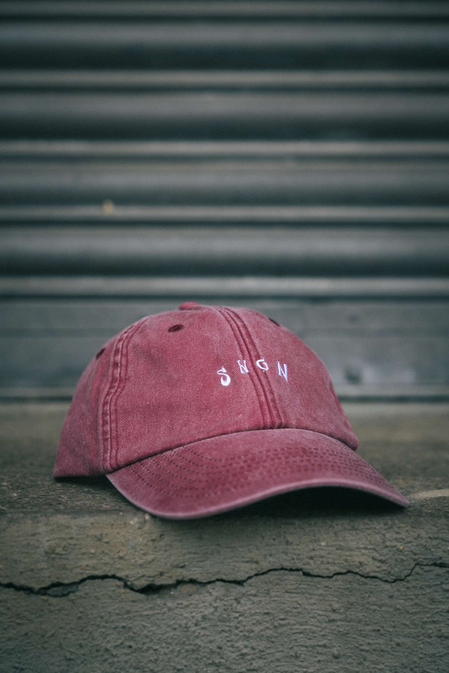 Casquette en denim rétro Shotgun | Jusqu'au bloc