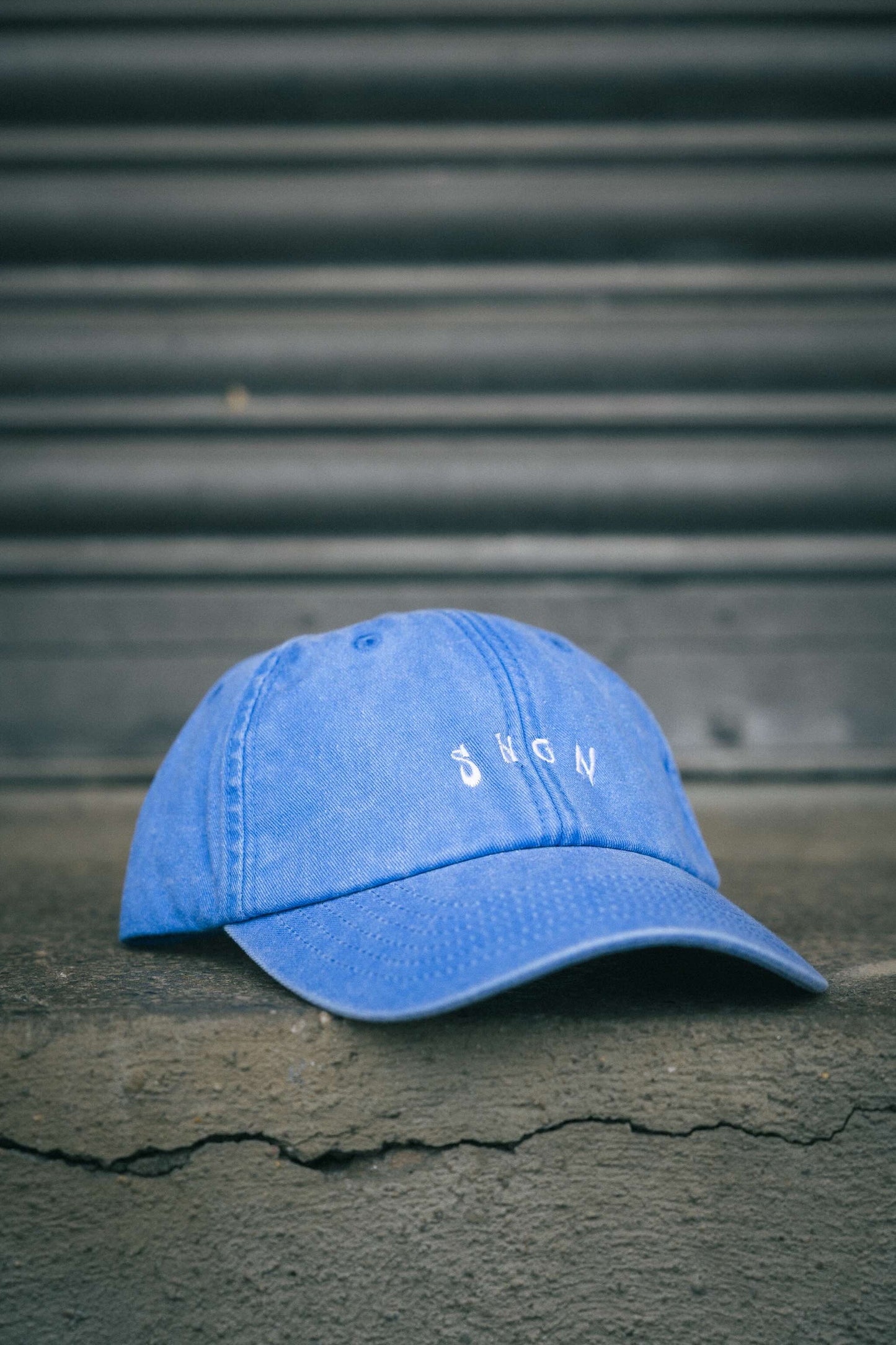 Casquette en denim rétro Shotgun | Jusqu'au bloc