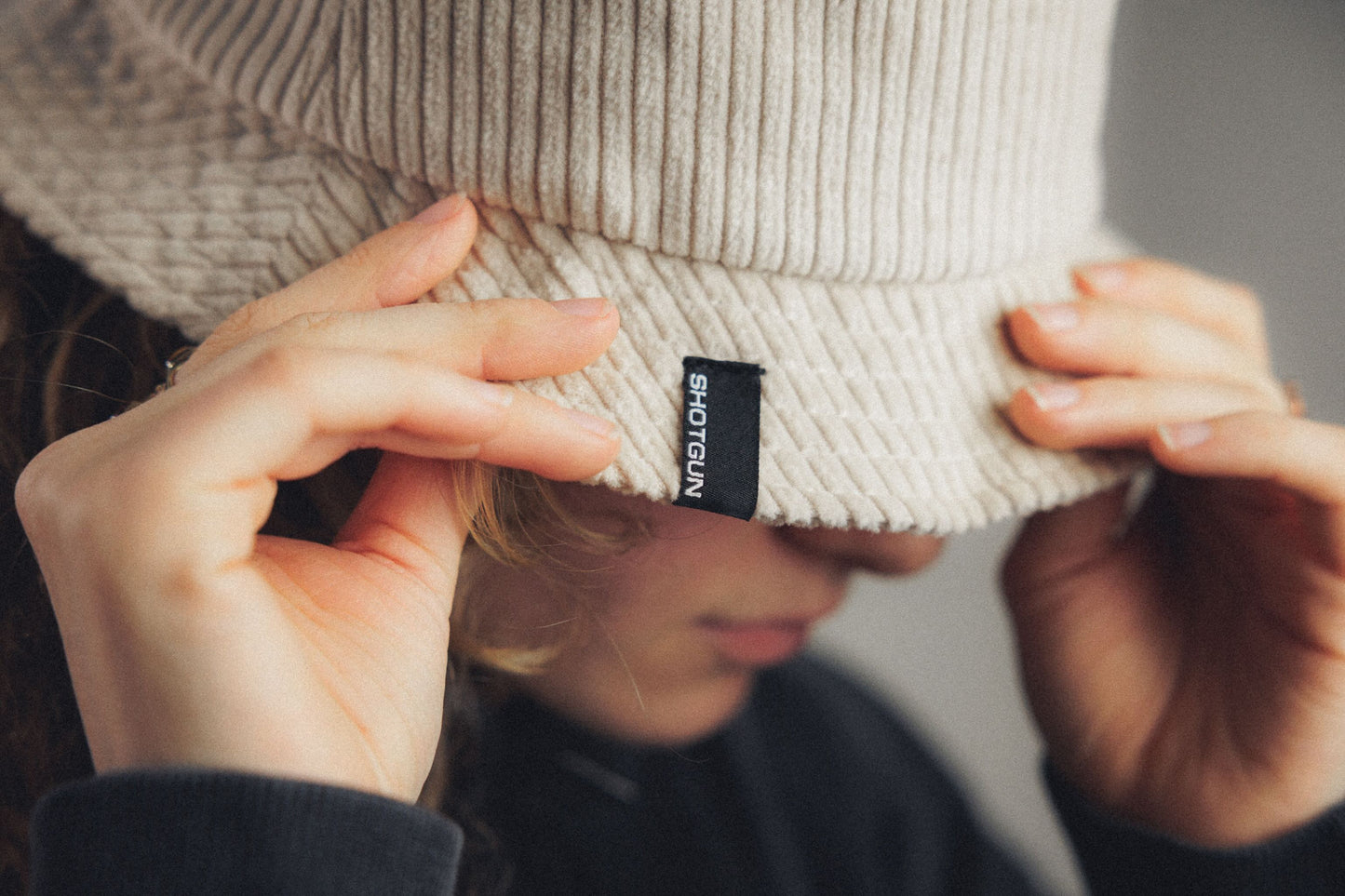 Chapeau de seau en denim de fusil de chasse | baleine