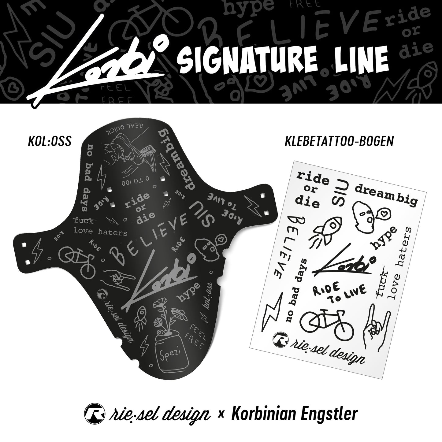 Korbisquad x Riesel Design Mudguard