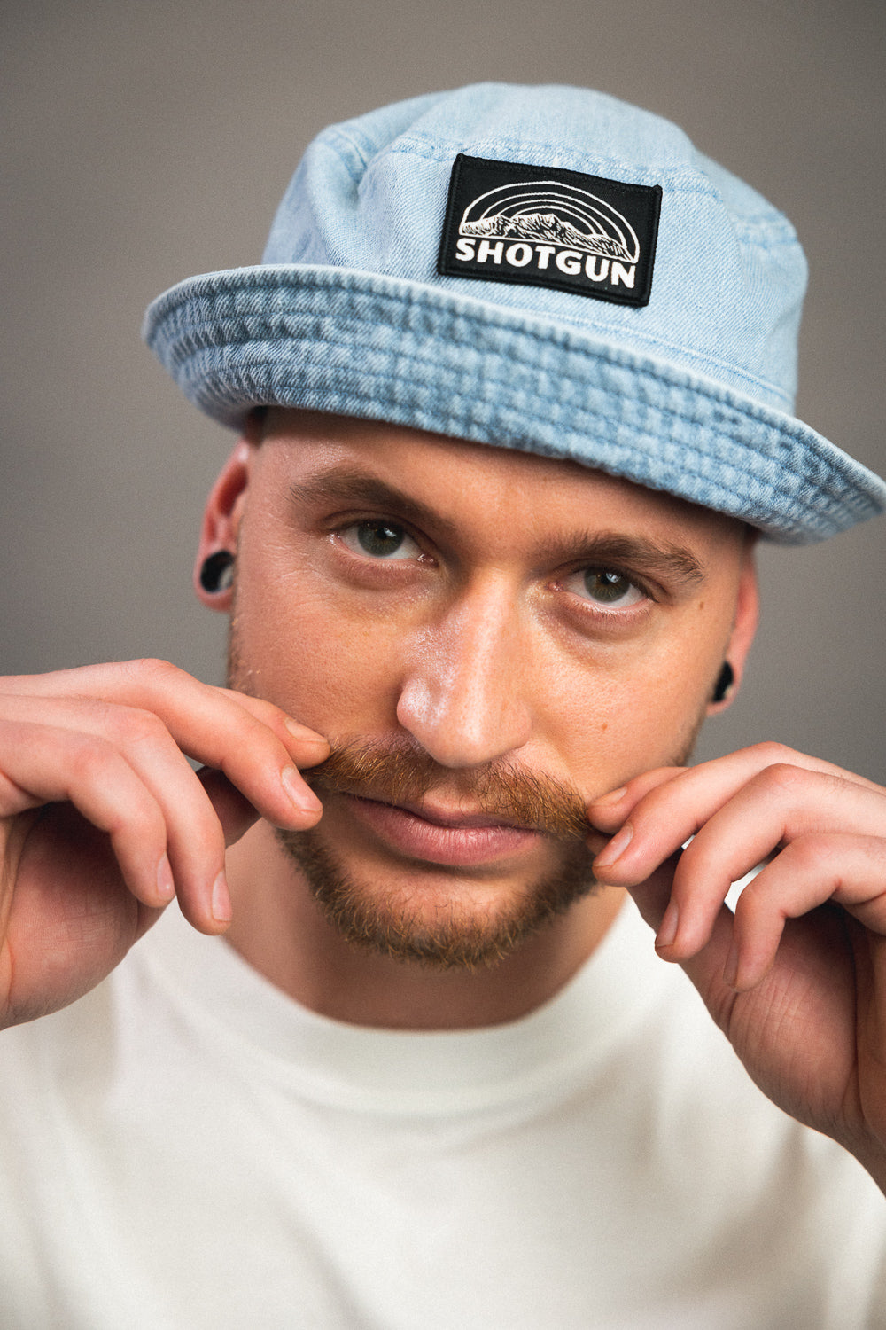 Chapeau de seau en denim de fusil de chasse | Patch MTN