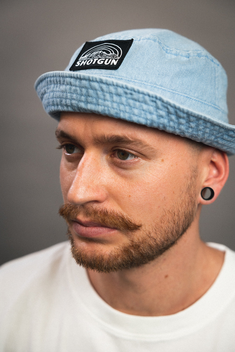 Chapeau de seau en denim de fusil de chasse | Patch MTN