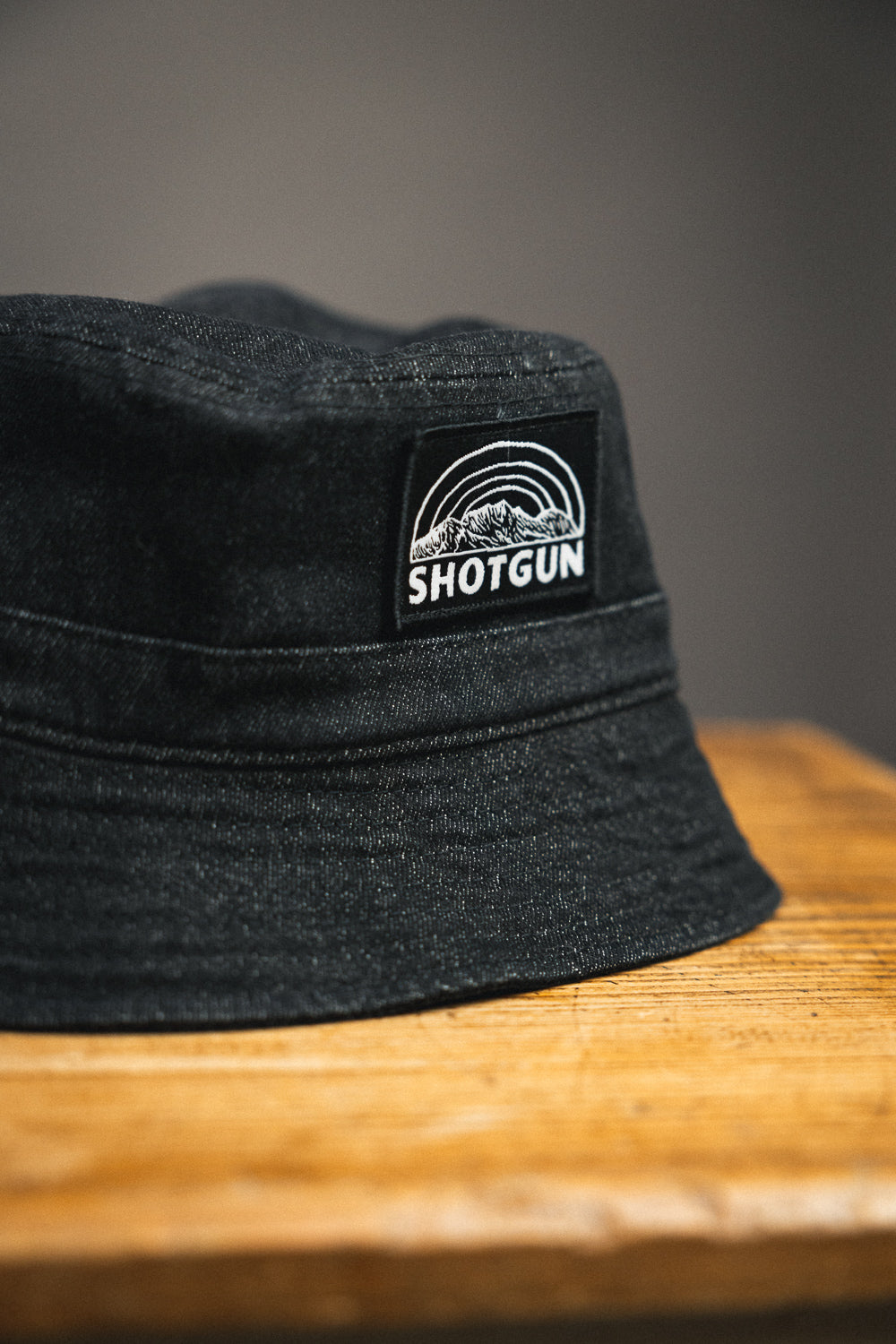 Chapeau de seau en denim de fusil de chasse | Patch MTN
