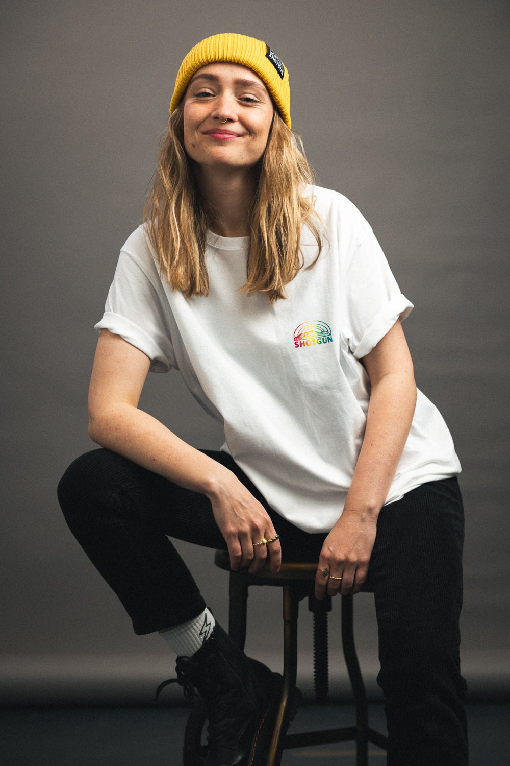 Shotgun T-Shirt Unisex | Rainbow MTN Iris