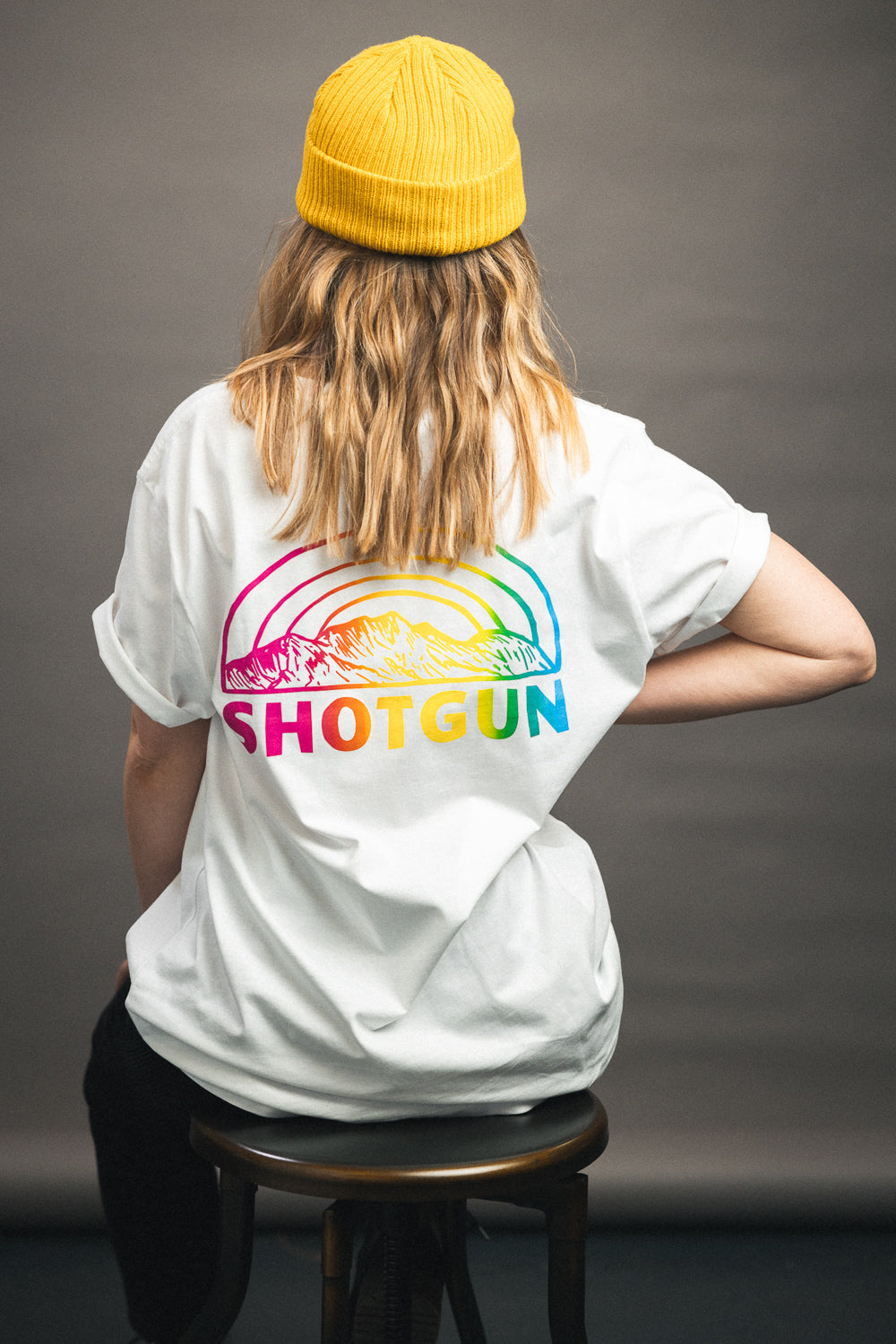 Shotgun T-Shirt Unisex | Rainbow MTN Iris