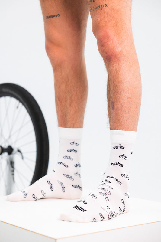 Korbisquad Socken | Ride Bikes | white