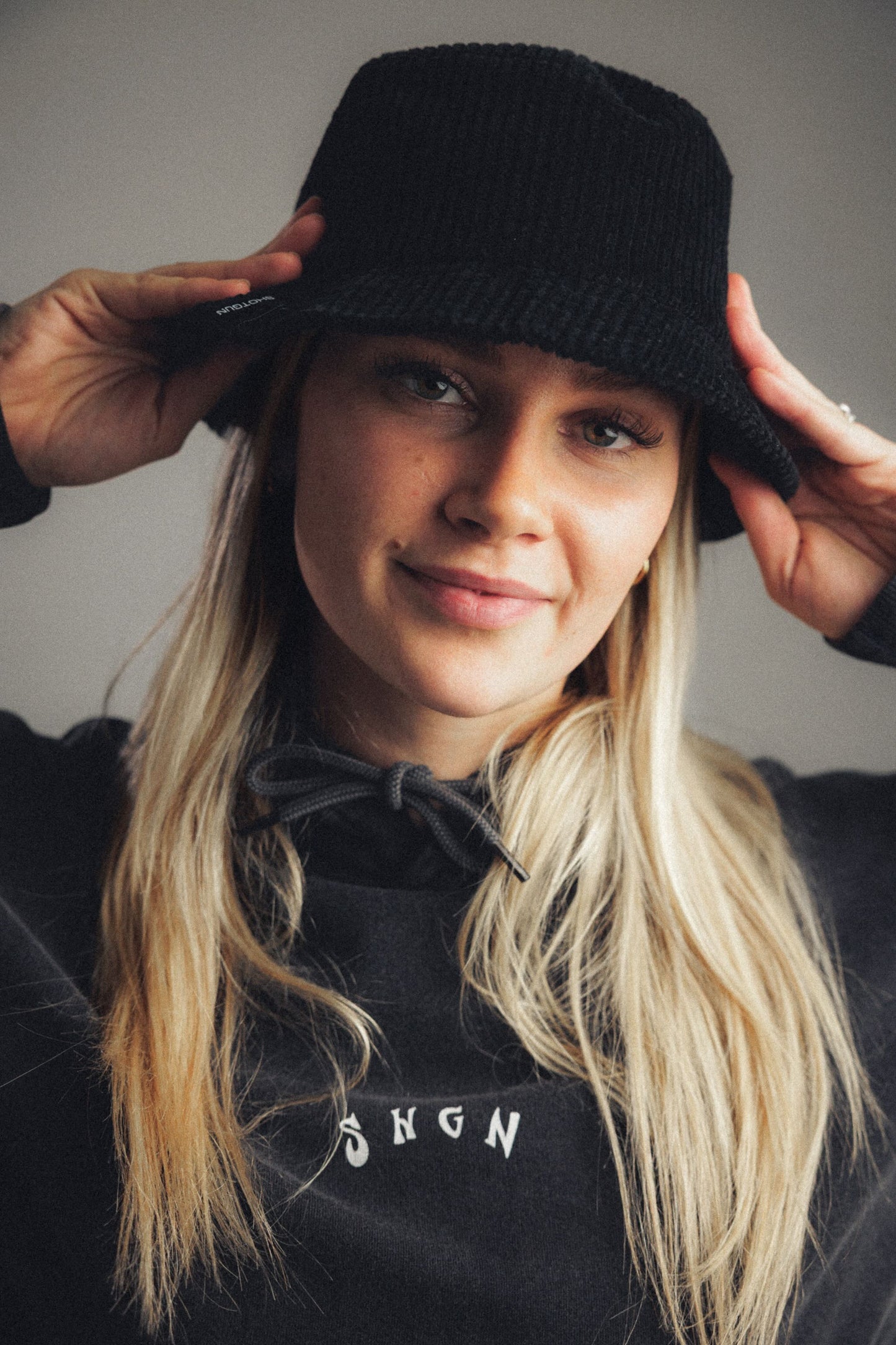 Chapeau de seau en denim de fusil de chasse | baleine