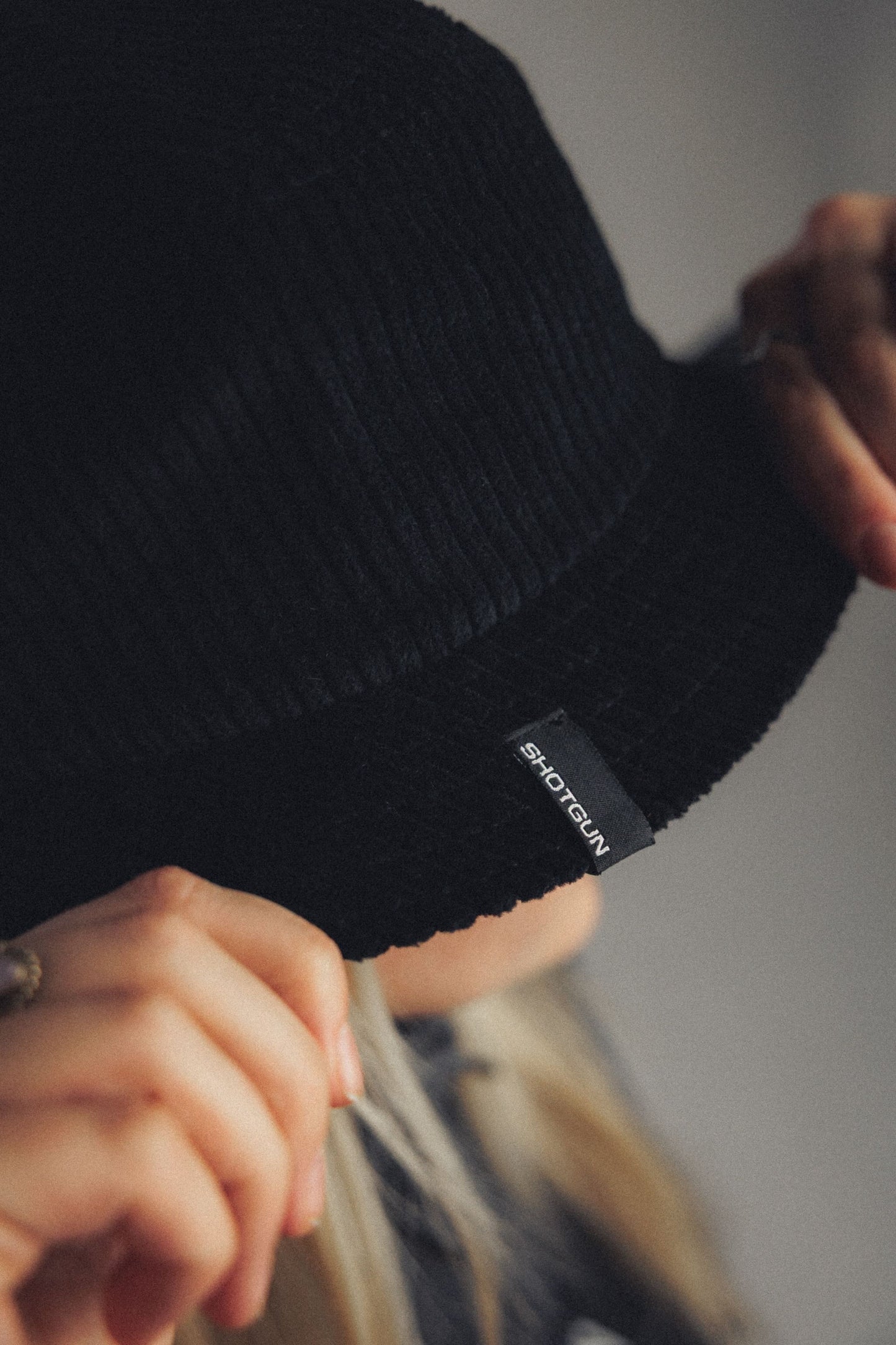 Chapeau de seau en denim de fusil de chasse | baleine