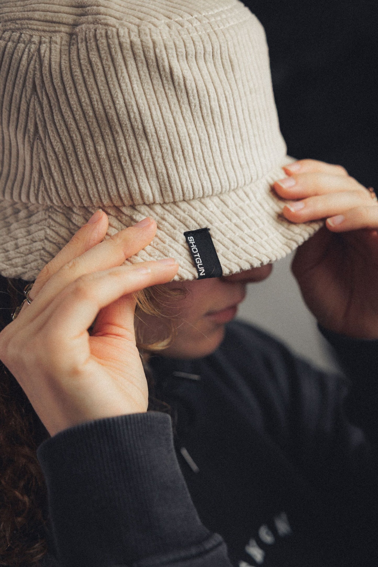 Chapeau de seau en denim de fusil de chasse | baleine