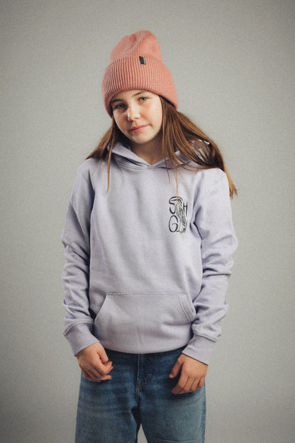 Shotgun Kids Hoodie | Sir Fish a Lot - flieder